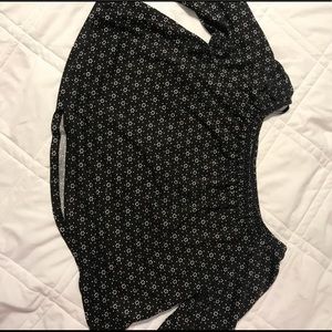 Cropped off the shoulder- Bell Sleeve shirt